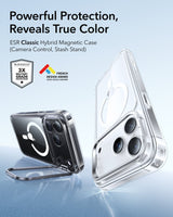 ESR iPhone 17 Pro Max HaloLock Classic Hybrid Case with Stash Stand (Camera Control Button) Case