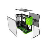 Geometric Future Model 5 Mid Tower Glass Case with 5 Fans