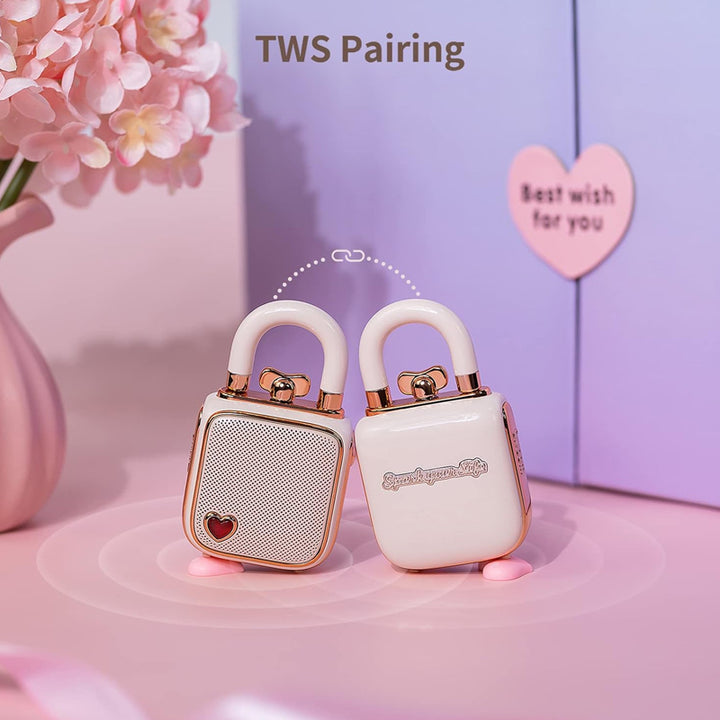 Divoom LoveLock Bluetooth Speaker - Pink