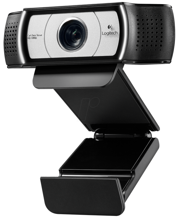كاميرا ويب سلكية من نوع لوجيتك C930E بدقة Full HD 1080P وعدسة واسعة الزاوية - أسود