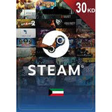 Steam Gift Card 30 KD - Kuwait (Send By SMS)