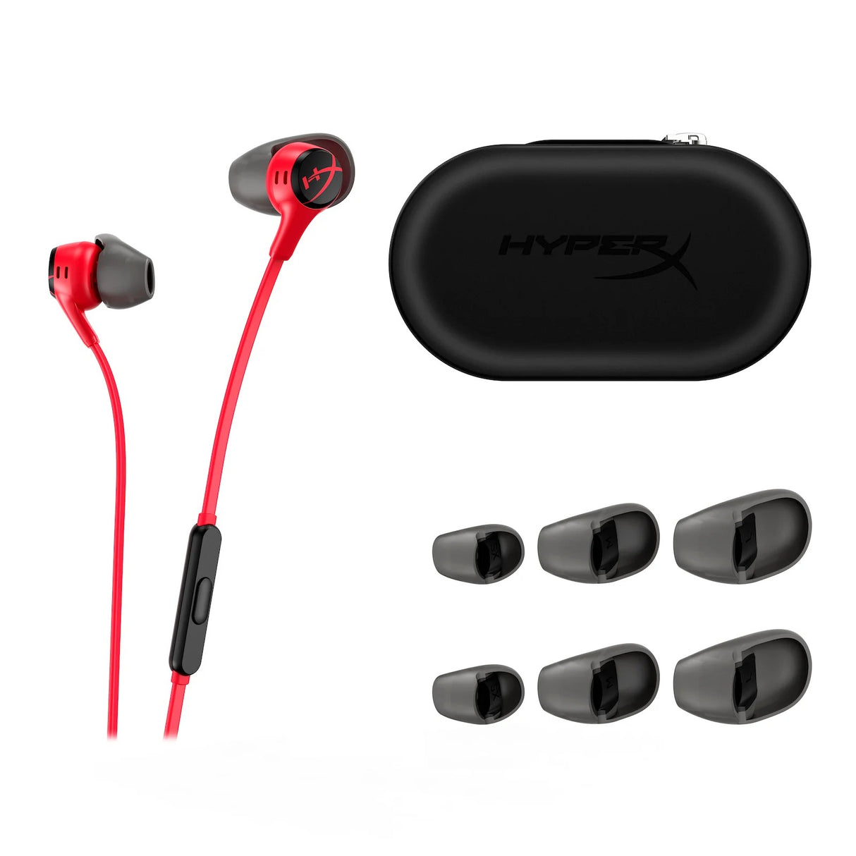 HyperX Cloud Earbuds II with Mic - Red