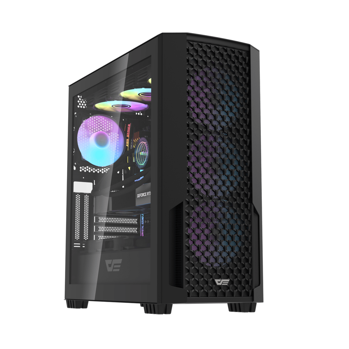 Case Aigo DarkFlash DF2100 ATX Mid Tower Gaming- Black
