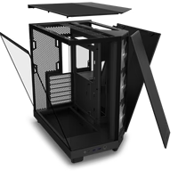 NZXT H6 FLOW RGB Compact Dual-Chamber Mid-Tower Airflow Case with RGB Fans - Black