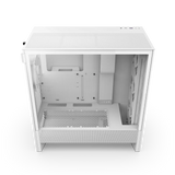 NZXT H5 Flow RGB (2024) Compact Mid Tower ATX Case with RGB Fans - White