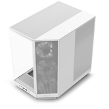 NZXT H6 FLOW RGB Compact Dual-Chamber Mid-Tower Airflow Case with RGB Fans - White