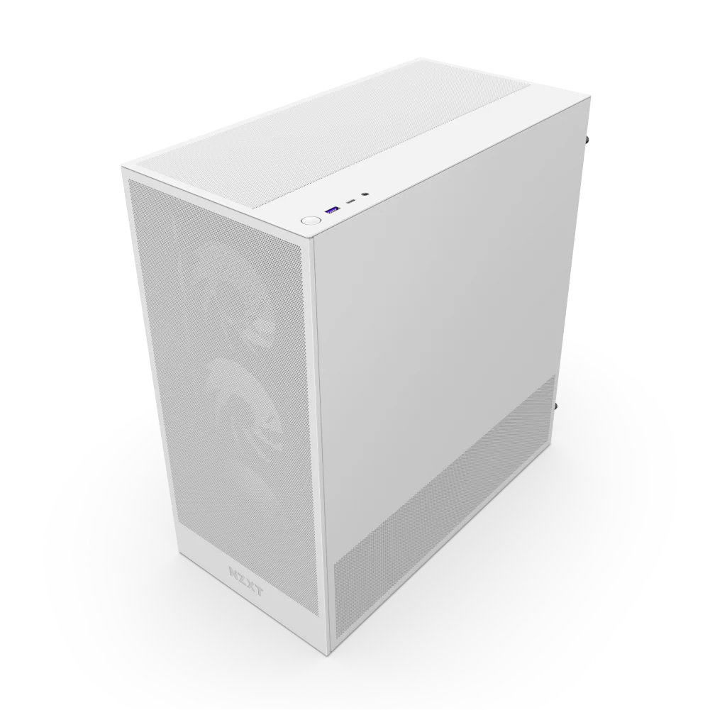 NZXT H5 Flow RGB (2024) Compact Mid Tower ATX Case with RGB Fans - White