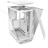 NZXT H6 FLOW RGB Compact Dual-Chamber Mid-Tower Airflow Case with RGB Fans - White
