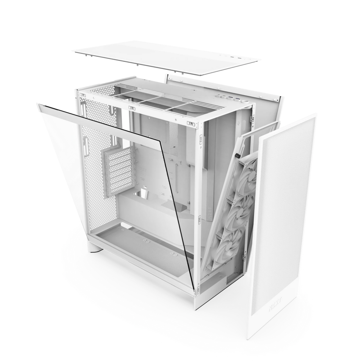 NZXT H7 Flow (2024) RGB Mid Tower ATX Case - White