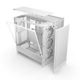 NZXT H5 Flow RGB (2024) Compact Mid Tower ATX Case with RGB Fans - White