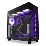 NZXT H6 FLOW RGB Compact Dual-Chamber Mid-Tower Airflow Case with RGB Fans - Black