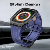 Promate Durable Protection Watch Case with TPU Watch Band For Apple Watch Series Ultra 1 and 2  Made from Durable TPU and PC materials and corrosion Resistant 316 Stainless Steel Buckle