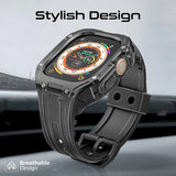 Promate Durable Protection Watch Case with TPU Watch Band For Apple Watch Series Ultra 1 and 2  Made from Durable TPU and PC materials and corrosion Resistant 316 Stainless Steel Buckle