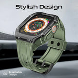 Promate Durable Protection Watch Case with TPU Watch Band For Apple Watch Series Ultra 1 and 2  Made from Durable TPU and PC materials and corrosion Resistant 316 Stainless Steel Buckle