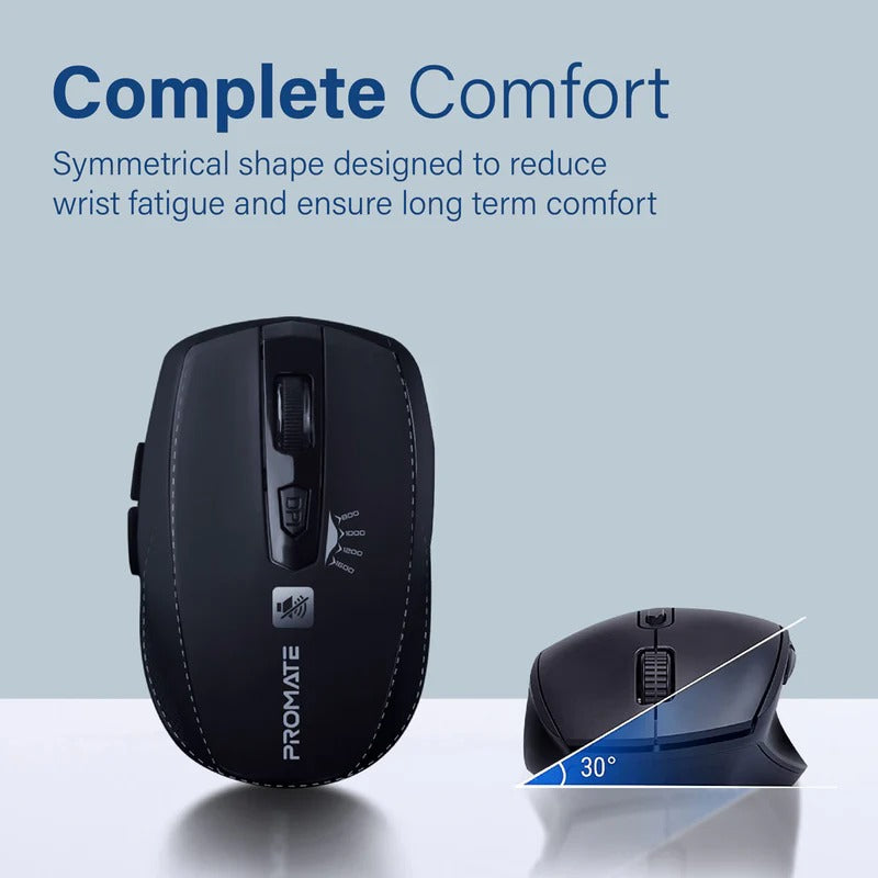 Promate - BreezeSilent Switch Streamlined Wireless Mouse