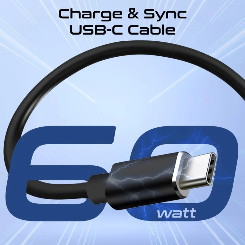 Promate Compact All in 1 Charging Cable and Travel Kit  USB-C to Lightning, USB-A, Micro-USB Adaptors - Black