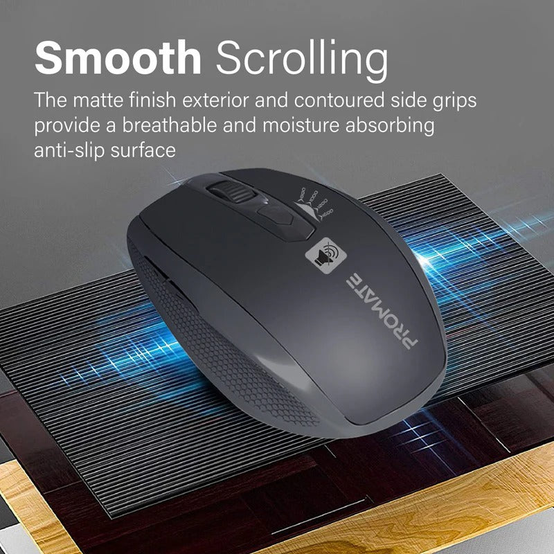 Promate - BreezeSilent Switch Streamlined Wireless Mouse