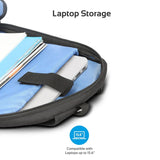 Promate Urban Business Travel Backpack for 15.6” - Black