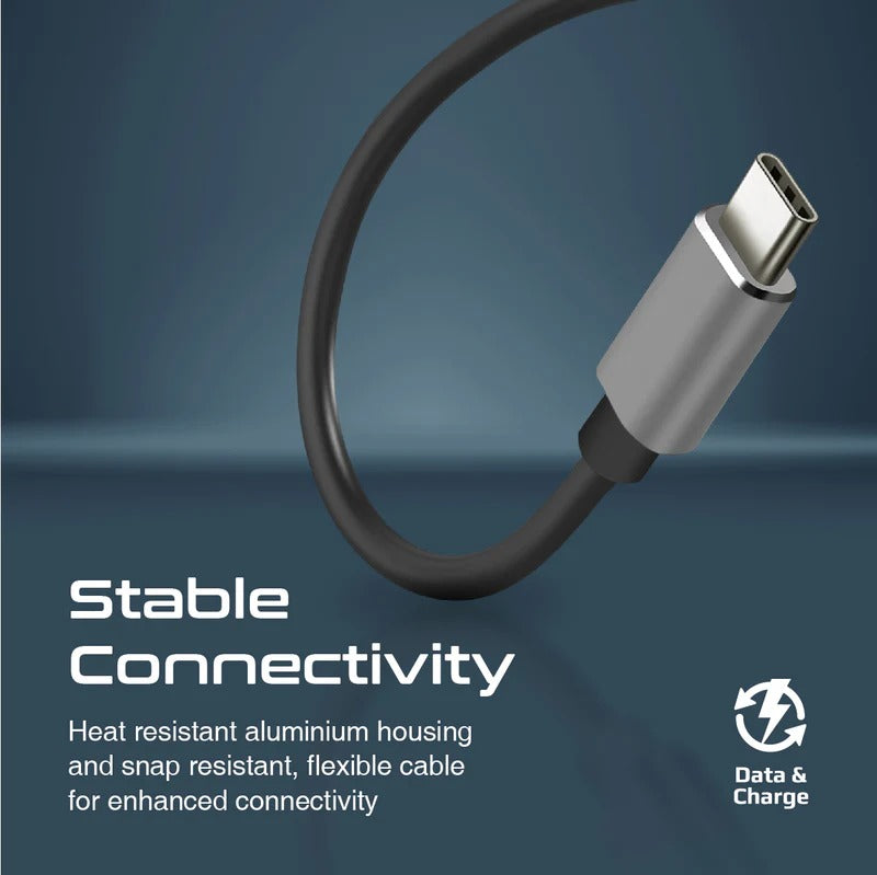 Promate LiteHub 4-in-1 Multi-Port USB-C Data Hub - Black