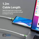Promate TransLine-CC 60W Power Delivery Ultra-Fast USB-C Cable with Transparent Shells 1.2 Meter - White
