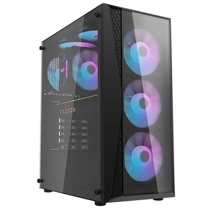 PC Case Aigo DarkFlash DK352 Plus ATX Mid Tower PC Gaming Case - Black