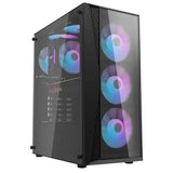PC Case Aigo DarkFlash DK352 Plus ATX Mid Tower PC Gaming Case - Black