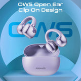 Promate AudioFit Open Ear Clip On TWS Earbuds w/ IntelliTouch - purple