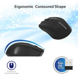 Promate - Clix-8
2.4GHz Wireless Ergonomic Optical Mouse - Black