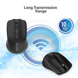 Promate - Clix-8
2.4GHz Wireless Ergonomic Optical Mouse - Black