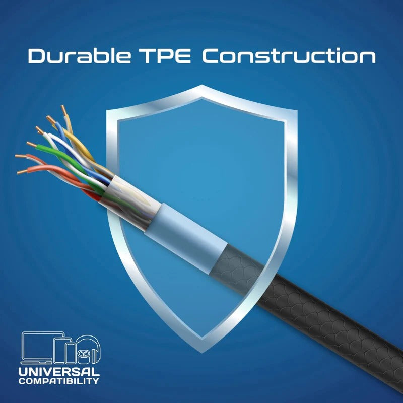 Promate 60W Power Delivery 3Pcs High Tensile Strength USB-C Cable Kit - Black