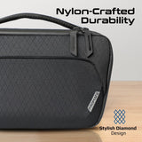 Promate Versatile Tech Essential Organizer Pouch Bag with Multiple Pockets - Black