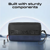 Promate Lightweight Tech Essential Organizer Pouch Bag with Multiple Pockets