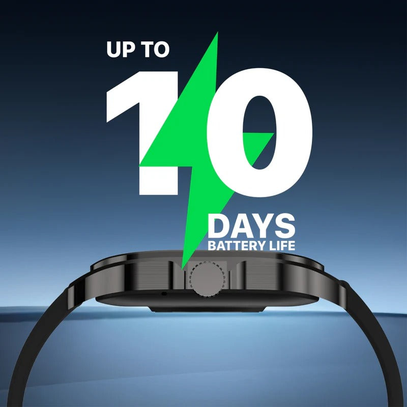 Promate 1.78" Fitness Tracker Smartwatch with Bluetooth Calling IP68 Water Resistance  1.78" Curved AMOLED Display  Heart Rate/SPO2/Step/Sleep/ Women Health Tracker  100+ Customized Watch Faces - BLACK