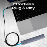 Promate Multi-Port 10Gbps USB-C Data Hub 2 x USB-A 10Gbps ports - Grey