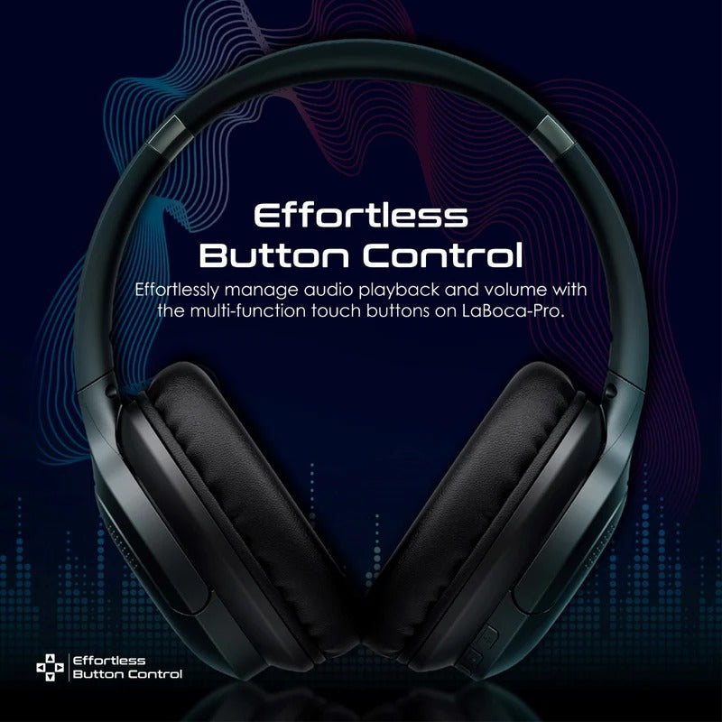 Promate - LaBoca
High Fidelity Over-Ear Wireless Headphones - Black