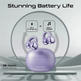 Promate AudioFit Open Ear Clip On TWS Earbuds w/ IntelliTouch - purple
