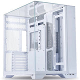 LIAN LI O11 VISION Tempered Glass Mid Tower Gaming Case - White (Fans Not Included)