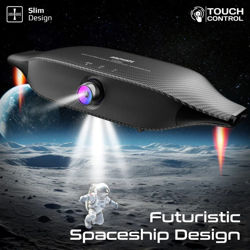 Promate 20W BassBoost Quad Speaker Wireless RGB Soundbar 30Hours Playback - Black