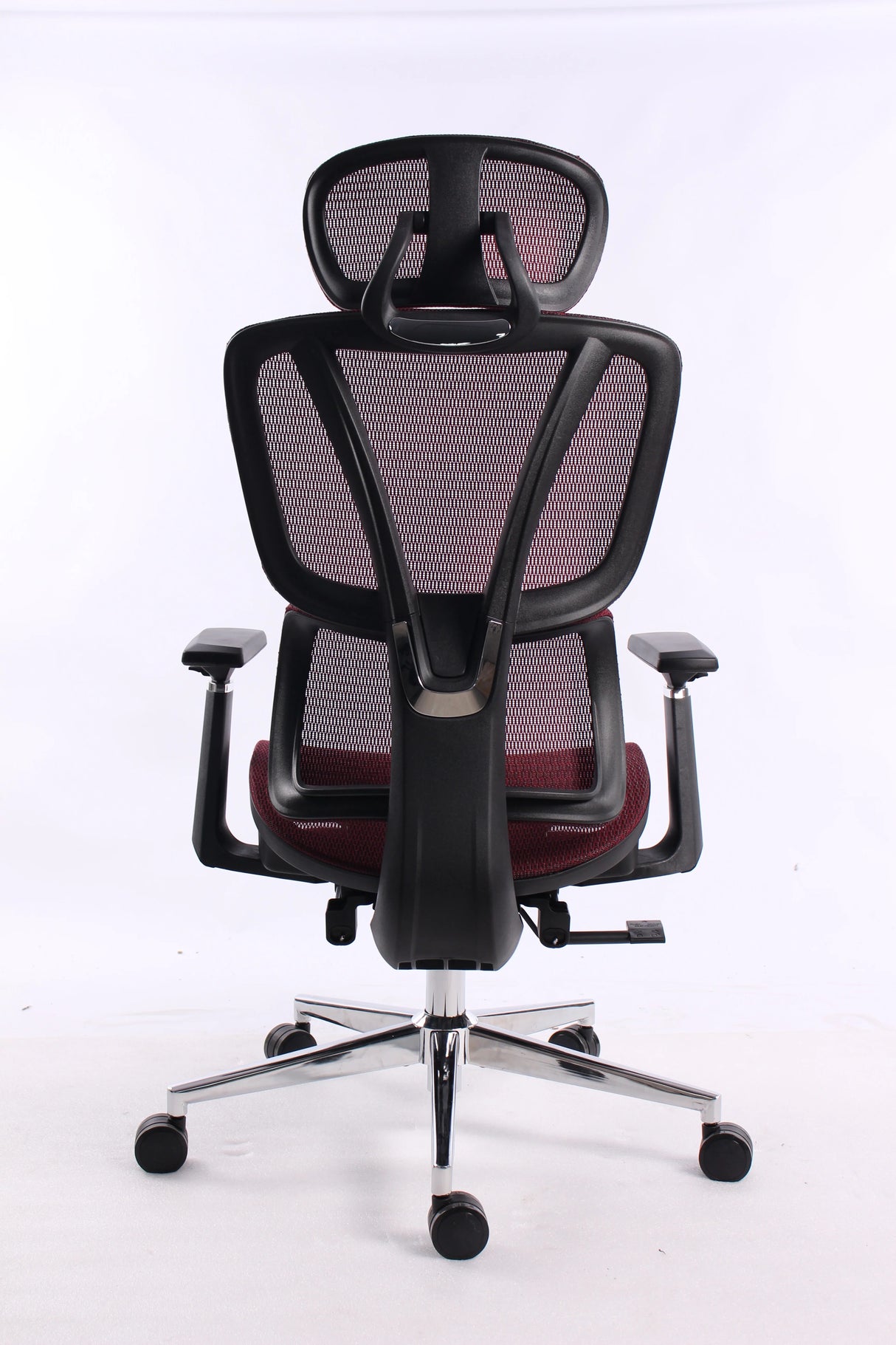 Black Bull UMGC6001 mesh office and gaming Chair With footrest , adjustable Headrest up & down  3D armrest  , load weight: 130kg , Black / Red (Assembly not Included)