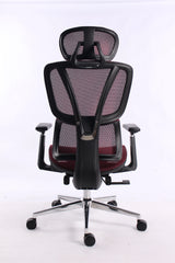 Black Bull UMGC6001 mesh office and gaming Chair With footrest , adjustable Headrest up & down  3D armrest  , load weight: 130kg , Black / Red (Assembly not Included)
