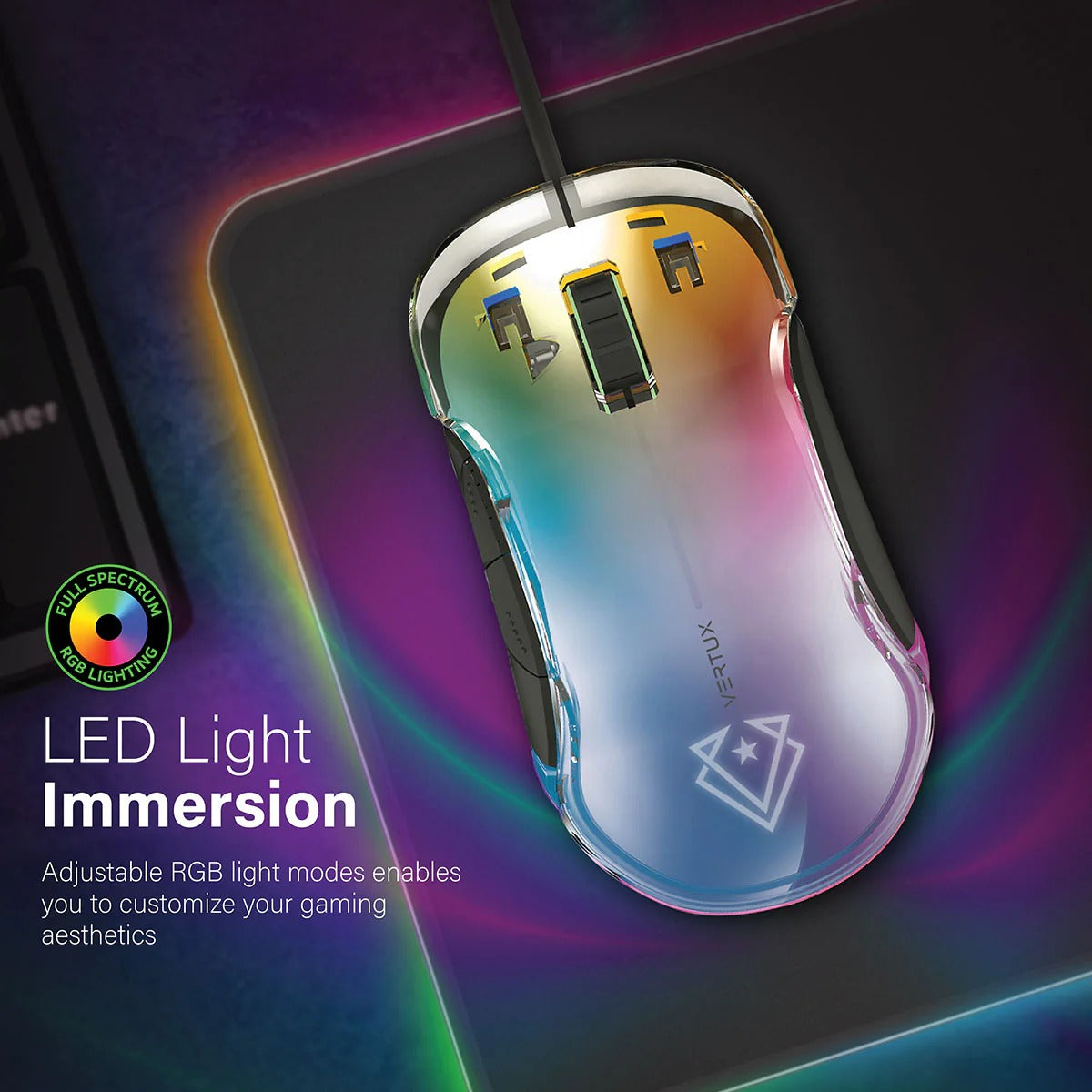 Vertux Optimum Tracking 5 Button Gaming Mouse (Phoenix).