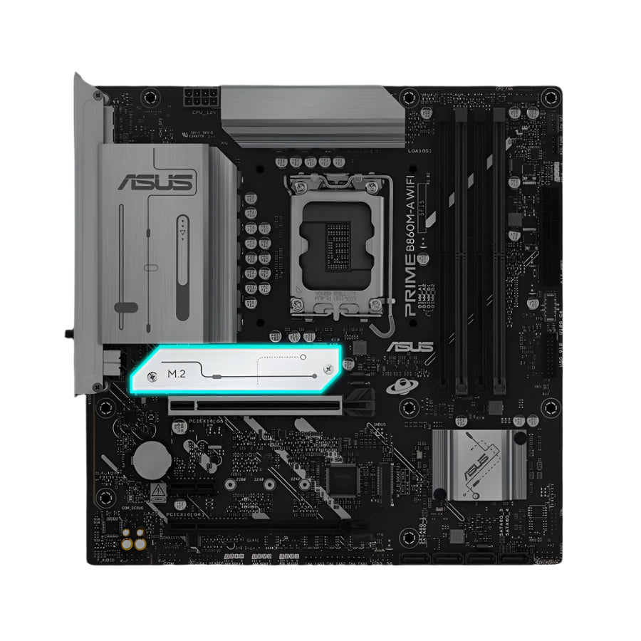 اللوحة الأم ASUS PRIME B860M-A WIFI – Micro-ATX لمعالجات Intel
