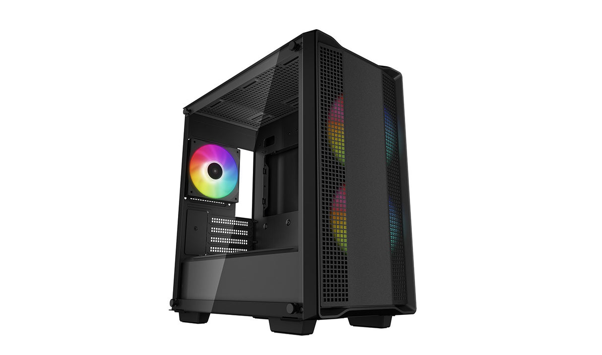 PC case Deepcool CC360 ARGB Micro Atx Tempered Glass Side Panel  with 3 ARGB Fans - Black
