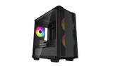 PC case Deepcool CC360 ARGB Micro Atx Tempered Glass Side Panel  with 3 ARGB Fans - Black