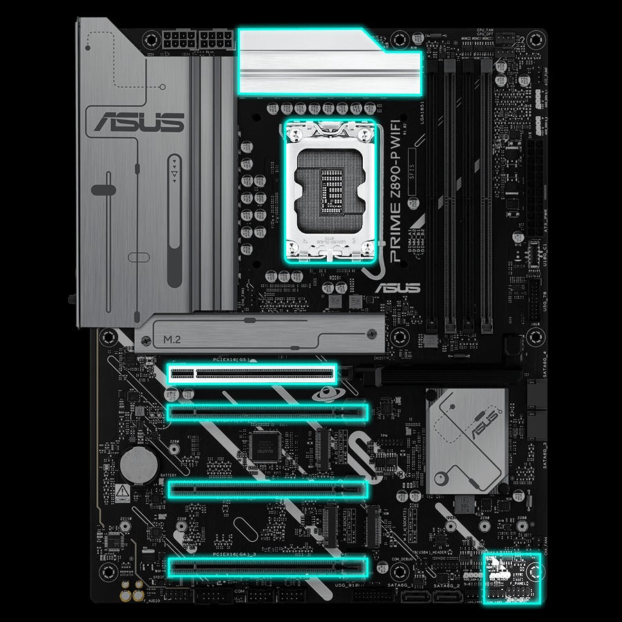 Asus Prime Z890-P Wifi, AI, DDR5, Pcle 5.0, LGA 1851 PC Motherboard