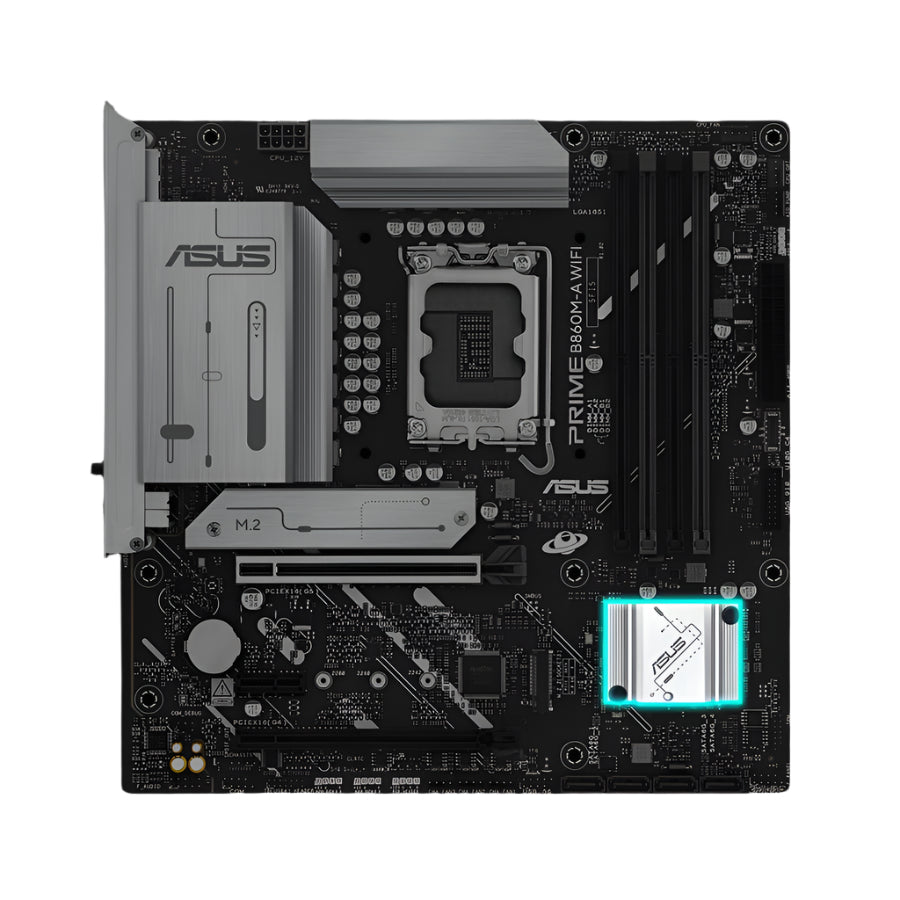 اللوحة الأم ASUS PRIME B860M-A WIFI – Micro-ATX لمعالجات Intel