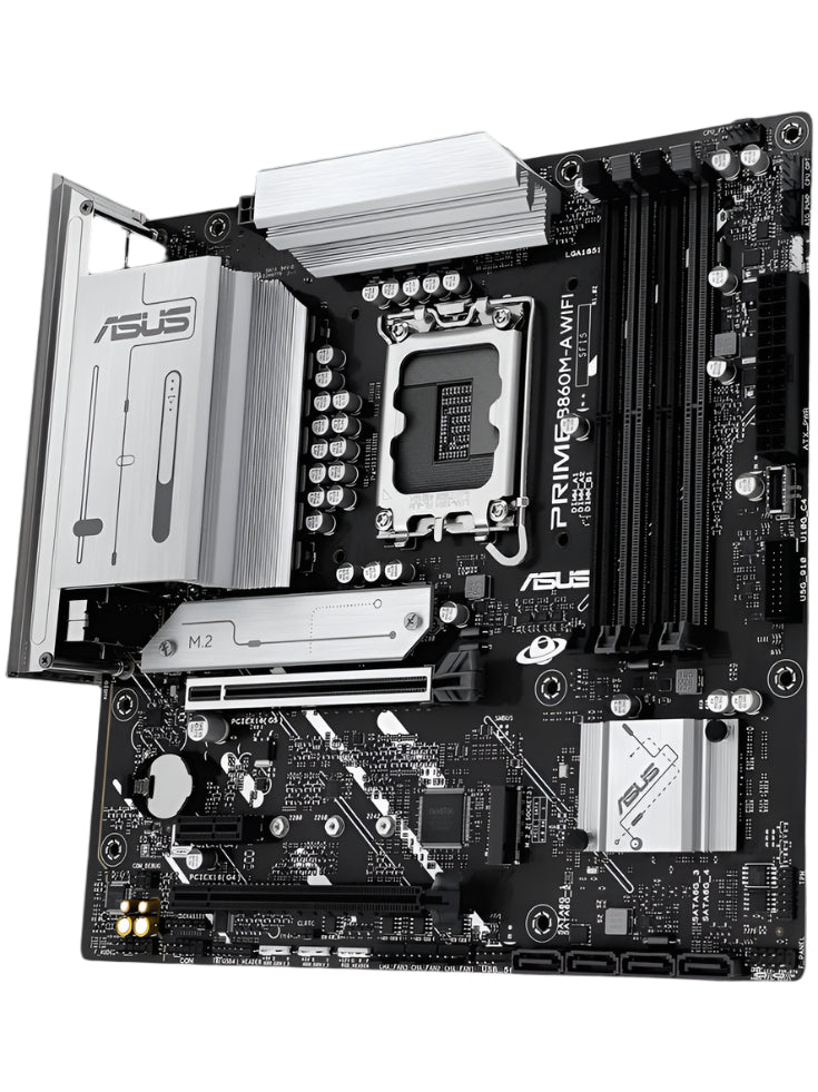 اللوحة الأم ASUS PRIME B860M-A WIFI – Micro-ATX لمعالجات Intel