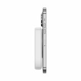 BAZIC GOPOWER 10K, 10000MAH MAGSAFE COMPATIBLE POWER BANK WITH BUILT-IN APPLE WATCH CHARGER - WHITE