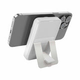 BAZIC GOPOWER 10K, 10000MAH MAGSAFE COMPATIBLE POWER BANK WITH BUILT-IN APPLE WATCH CHARGER - WHITE