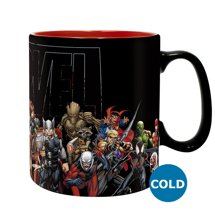 MARVEL - Mug Heat Change - 460 ml - Marvel Heroes